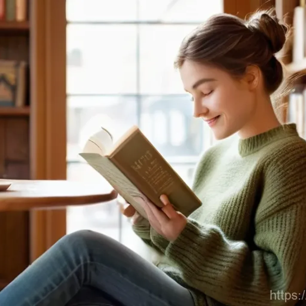 금융투자분석사로서의 업계 동향 파악 - **Prompt 1: Cozy Cafe Reading**
    A young woman, approximately 25 years old, with warm brown hair ...