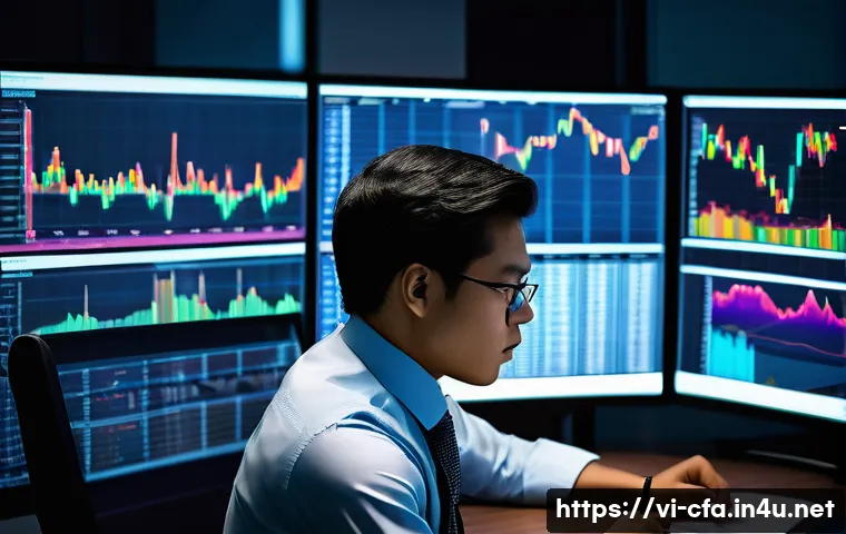 금융투자분석사와 사모펀드 이해 - **Prompt:** A sharp, focused young financial analyst, professionally dressed in a crisp business shi...