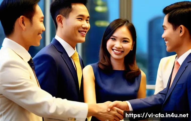 CFA와 금융 리터러시 증진 - **Prompt 1: Professional Success and Networking in Vietnamese Finance**
"A vibrant, wide-angle s...