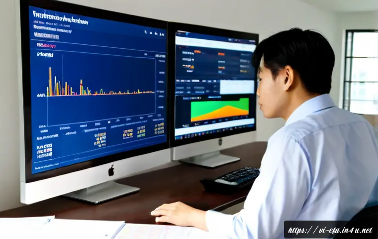 금융투자분석사로서 경제적 자유 찾기 - Photorealistic Vietnamese financial investment analyst in a modern Hanoi apartment workspace, confid...